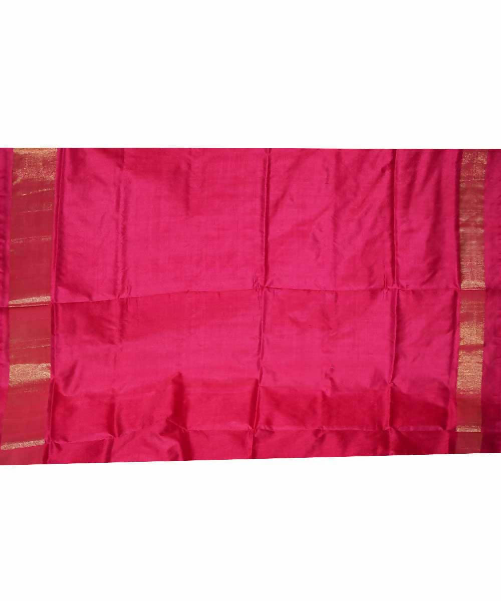 Parrot green handloom silk ikat pochampally saree