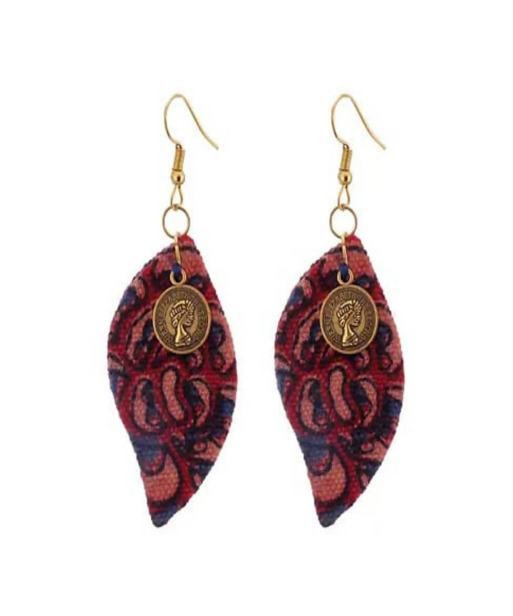 Paisley rosette keri shaped earrings