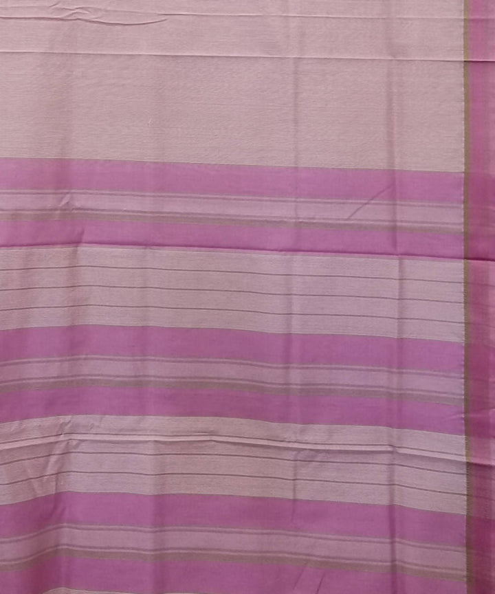 Maheshwari Light Pink Handloom Cotton Silk Saree