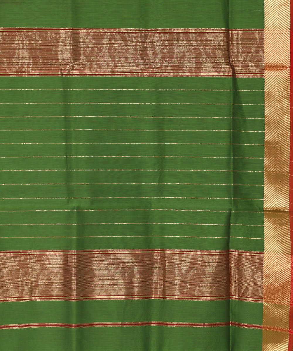 Maheshwari Green Handloom Sico Saree
