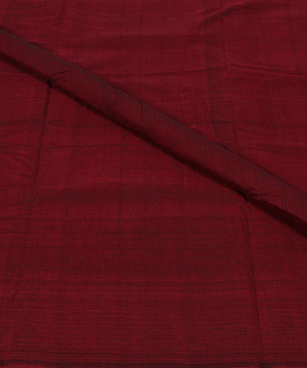 0.6m Maroon Handloom Mangalagiri Cotton Fabric