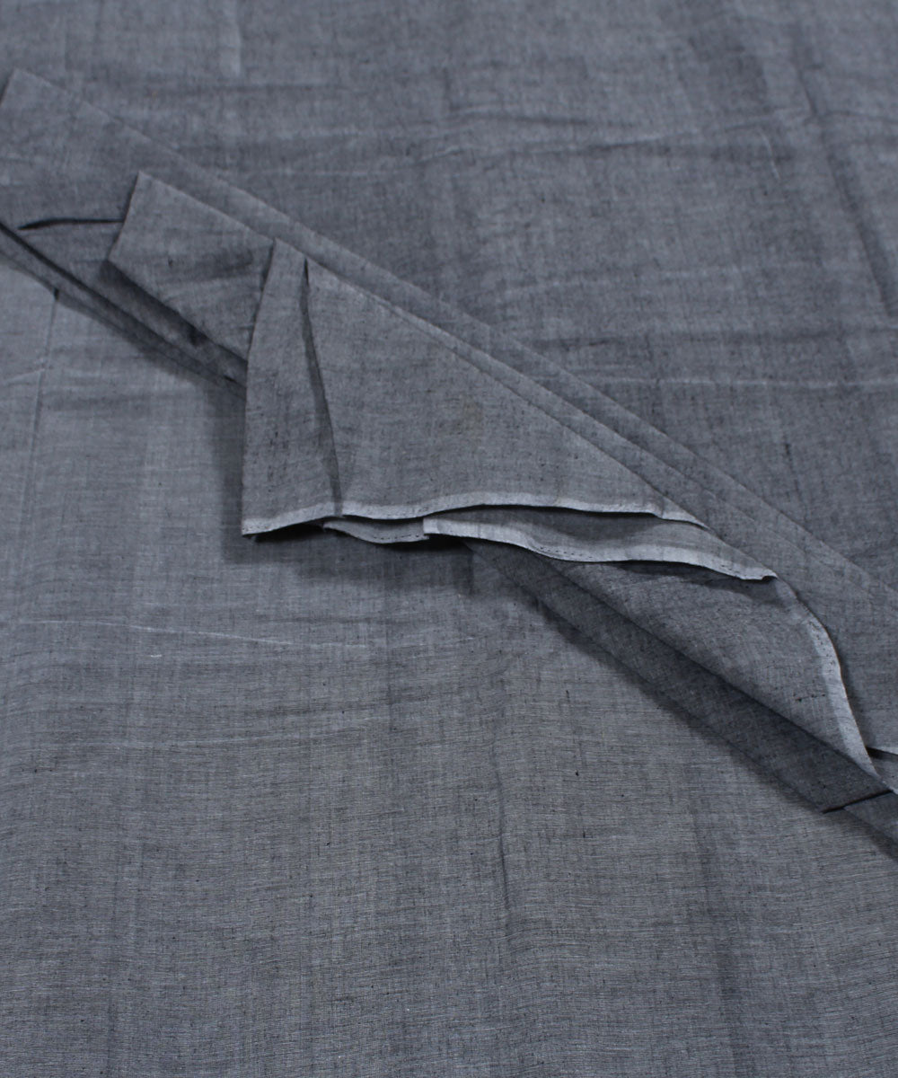 Handloom Grey Cotton Fabric