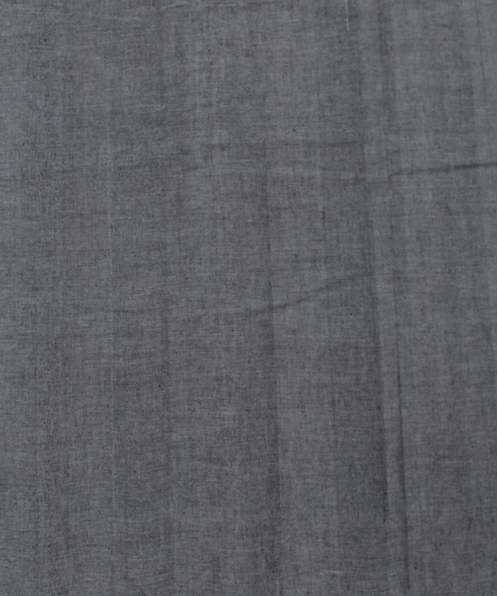 Handloom Grey Cotton Fabric
