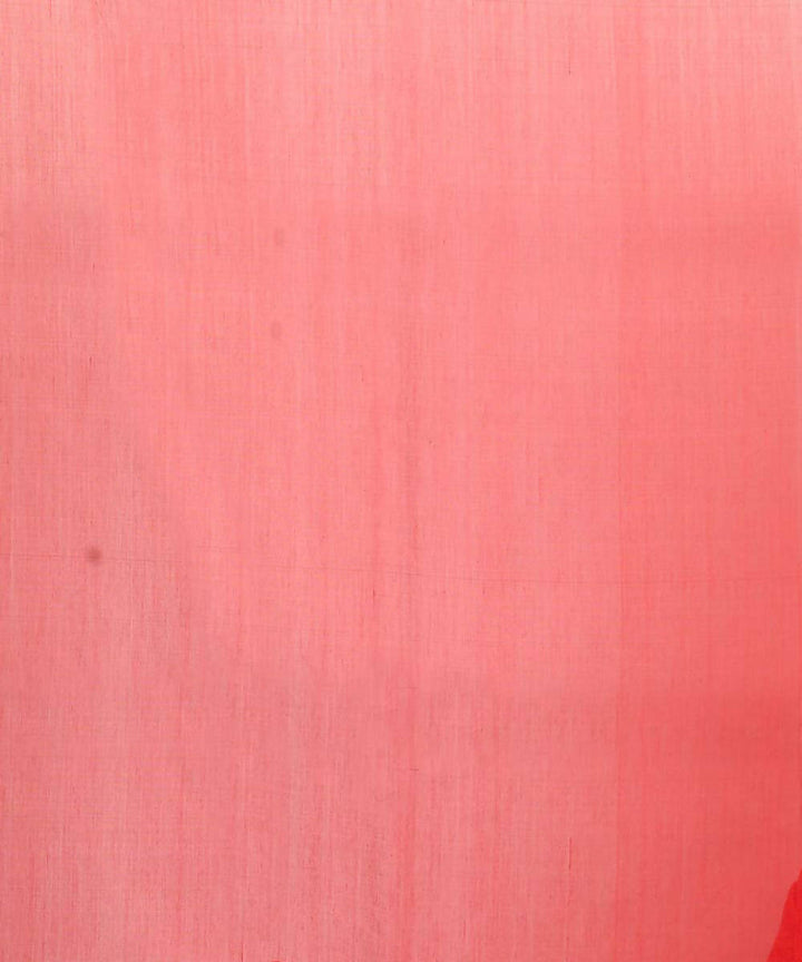 Resham shilpi red bengal silk saree with handwoven jamdani work