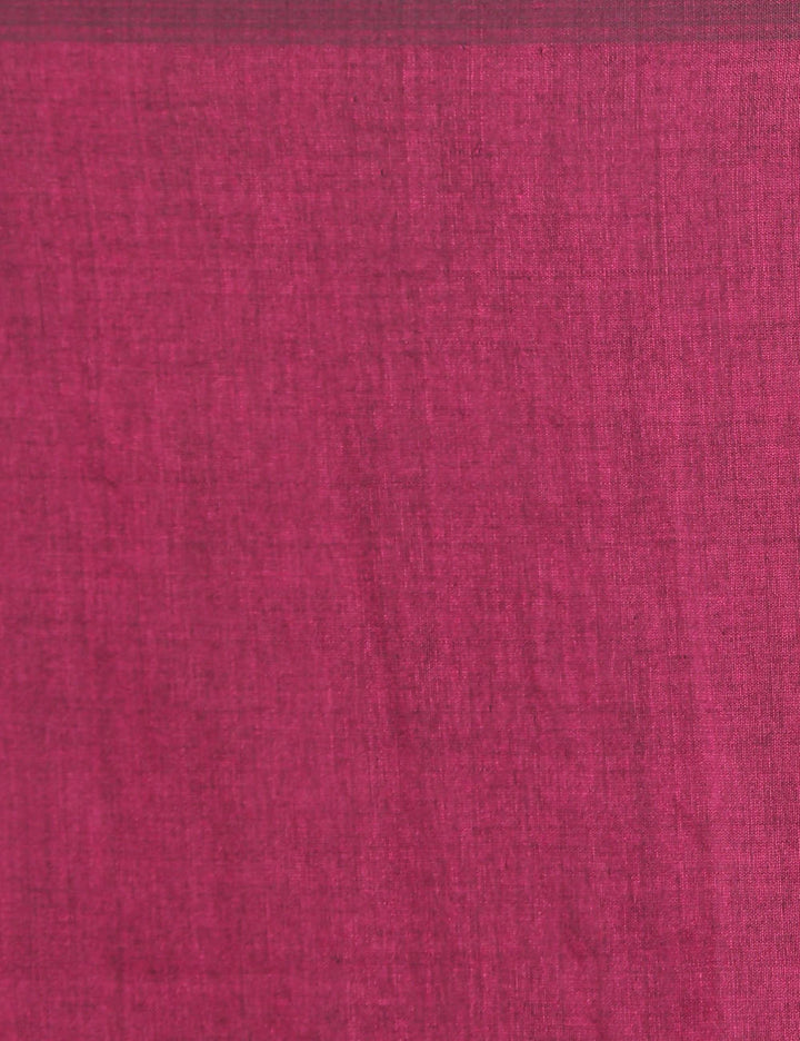 Pink magenta handspun handloom cotton saree