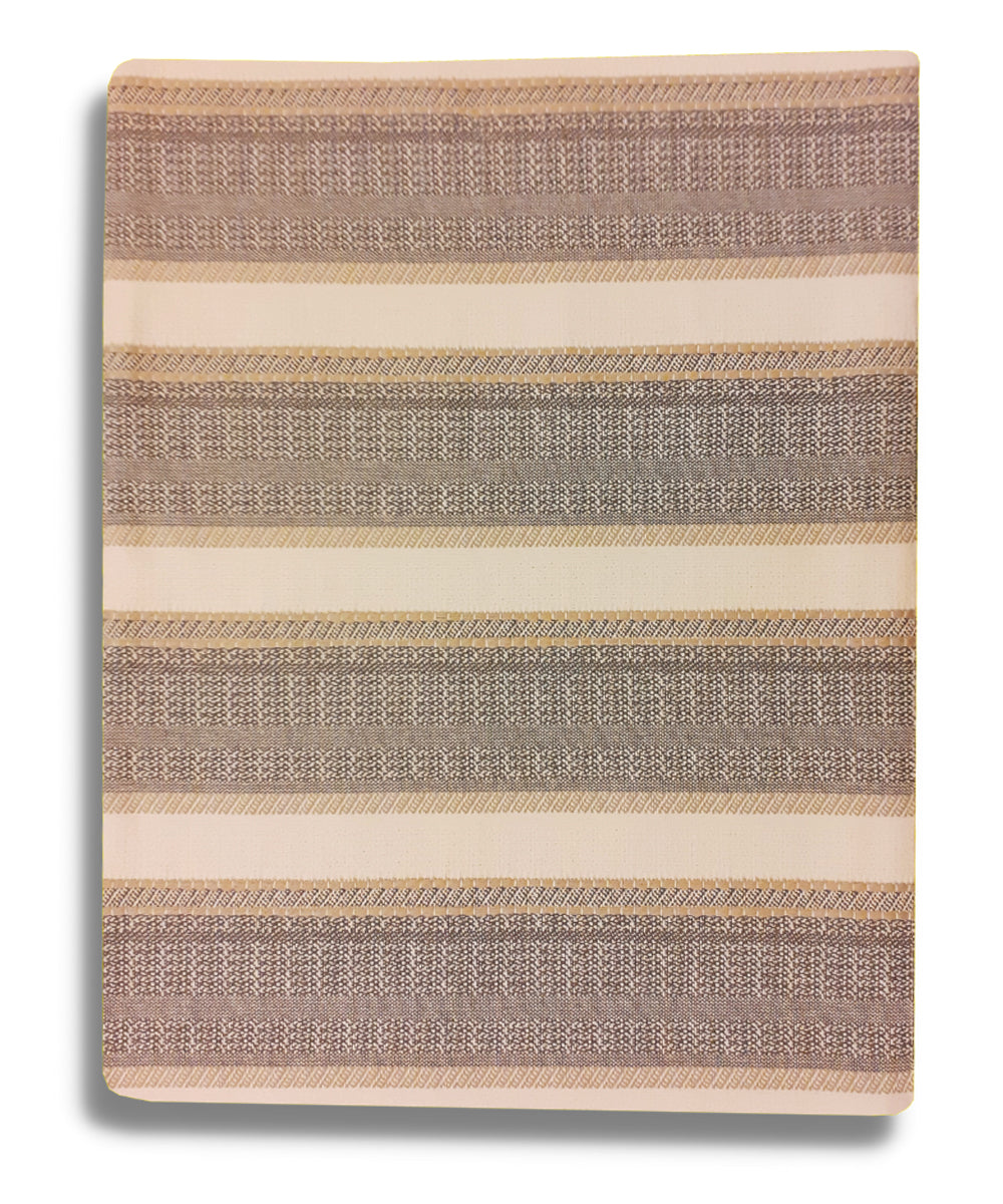 Handloom striped cotton table mat set of 6