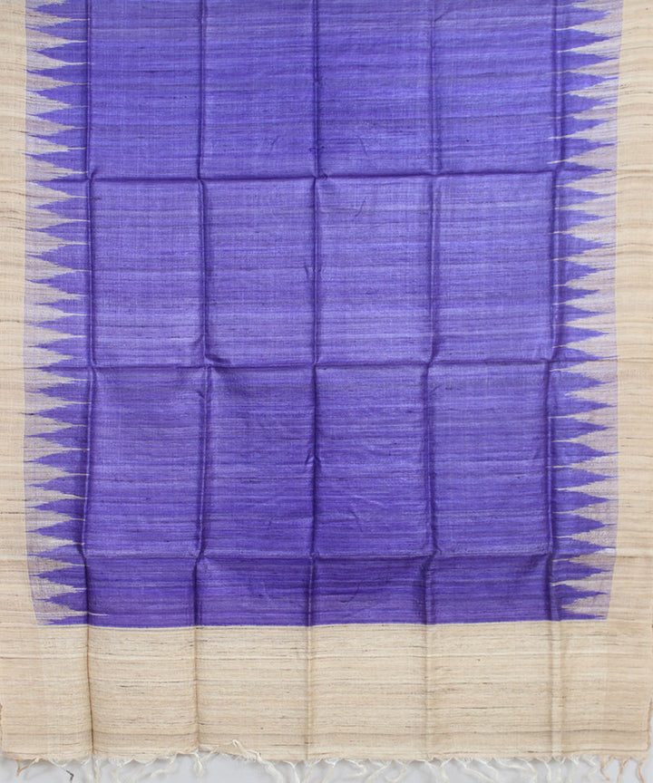 Lavender beige handwoven gopalpur tussar odisha ikat dupatta