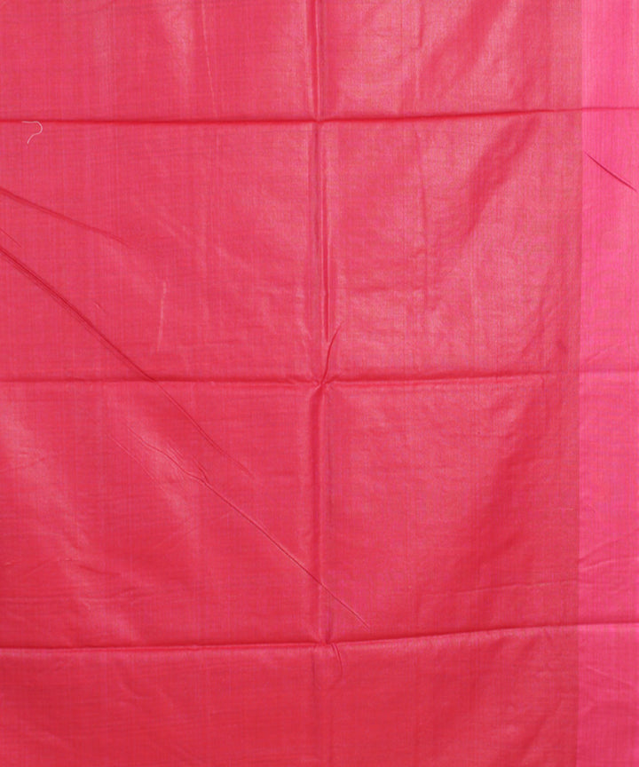 Yellow pink odisha ikat handwoven gopalpur tussar saree