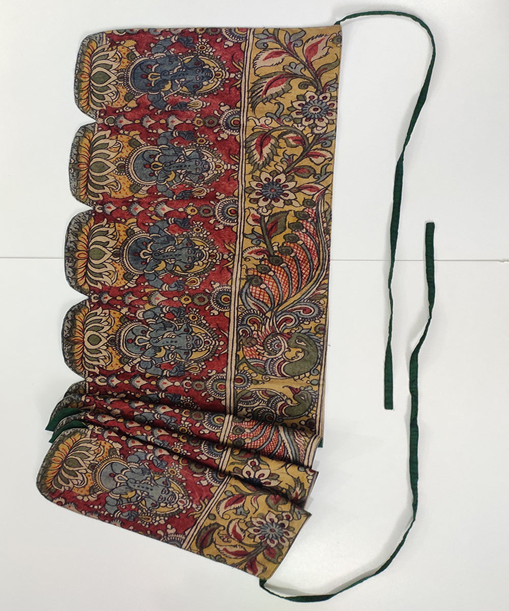 Multi color hand painted cotton kalamkari thorana