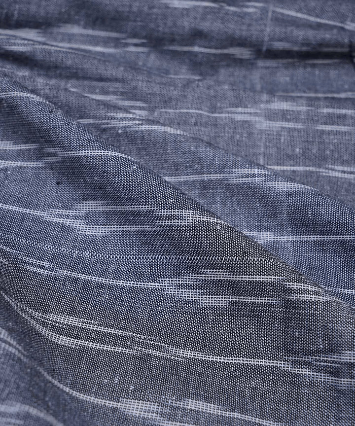 2.5m Cool grey handwoven cotton ikat pochampally kurta material