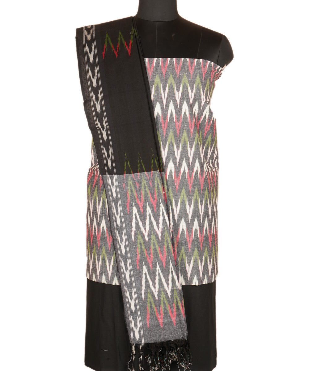 3pc Multicolor hand woven pochampally ikat dress material