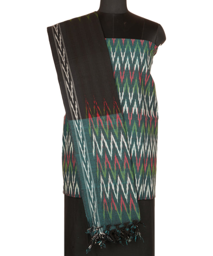 3pc Multicolour hand woven pochampally ikat dress material