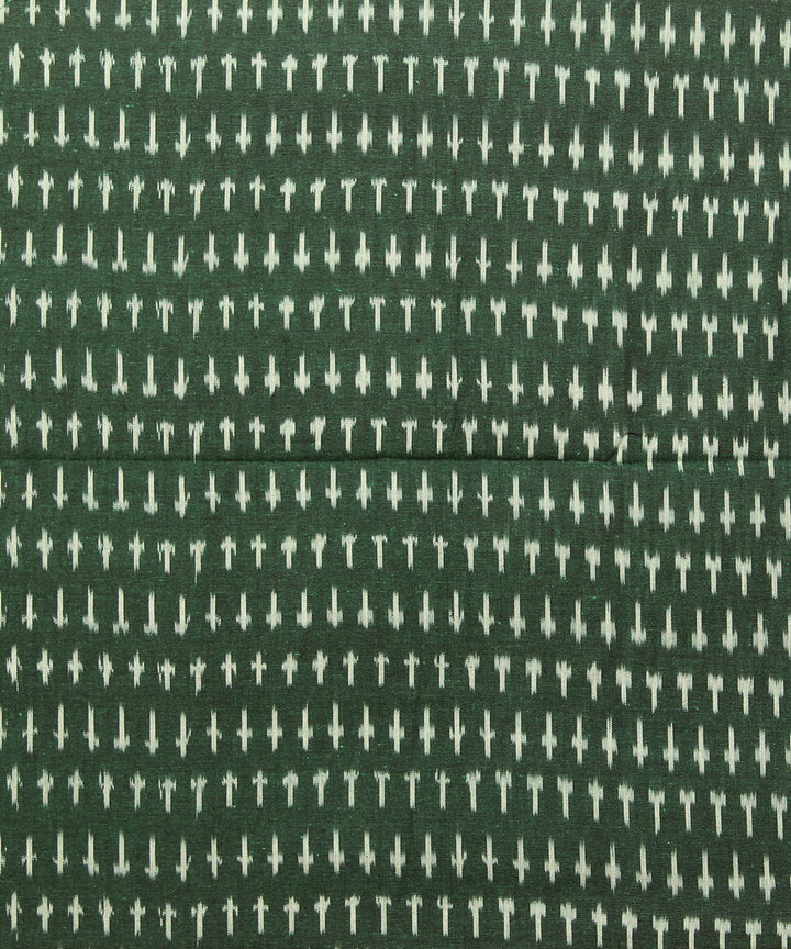 3pc Dark green hand woven pochampally ikat dress material
