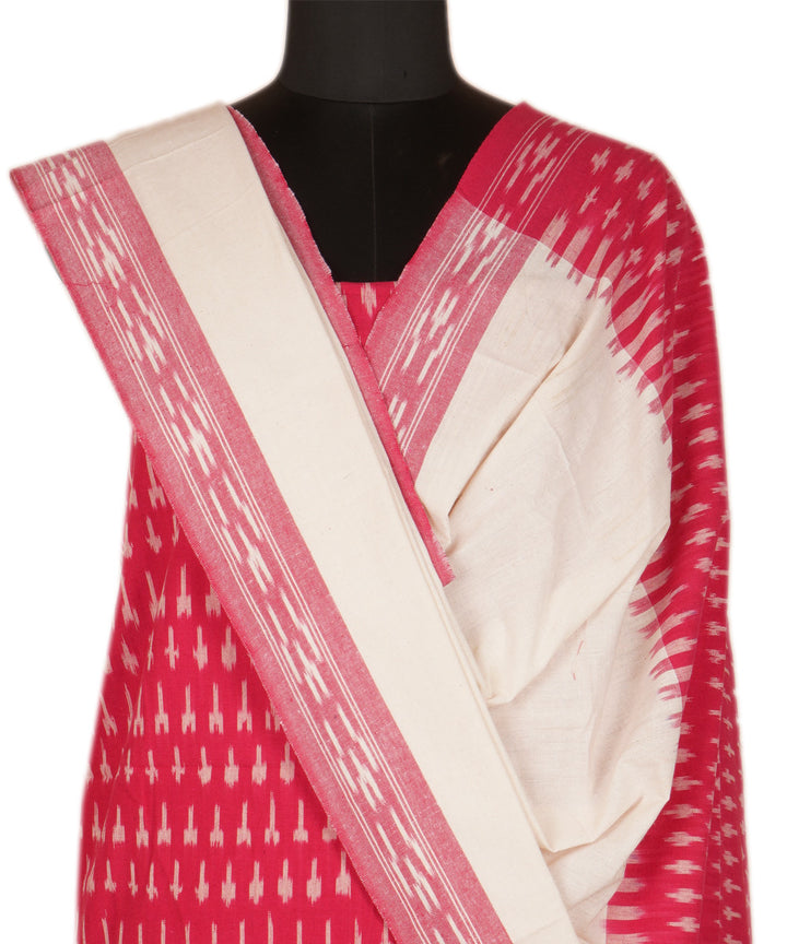 3pc Pink handwoven pochampally ikat dress material