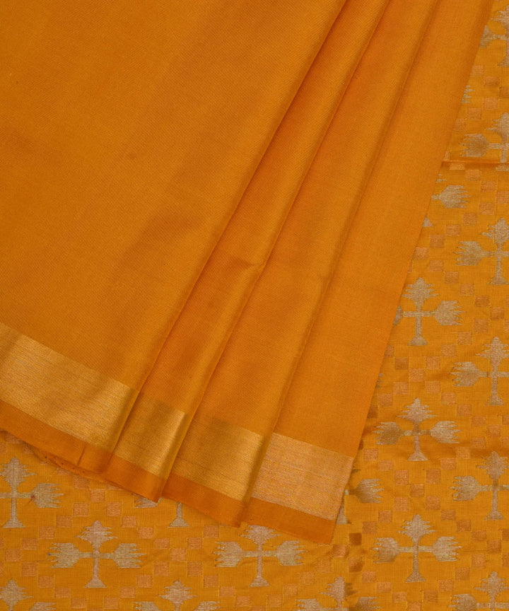 Yellow silk handwoven uppada saree