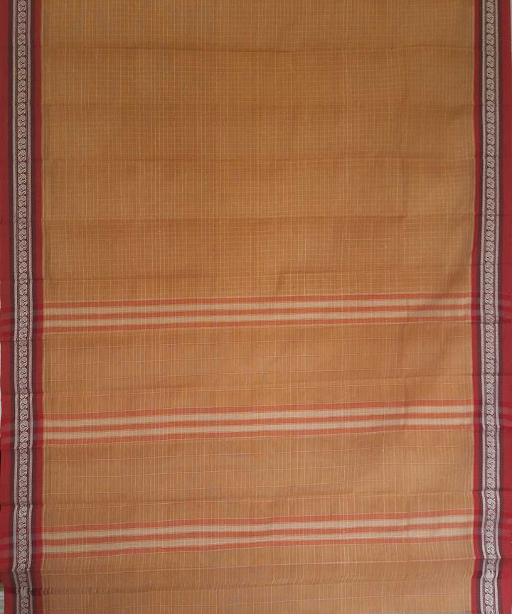 Cream handloom narayanpet cotton saree