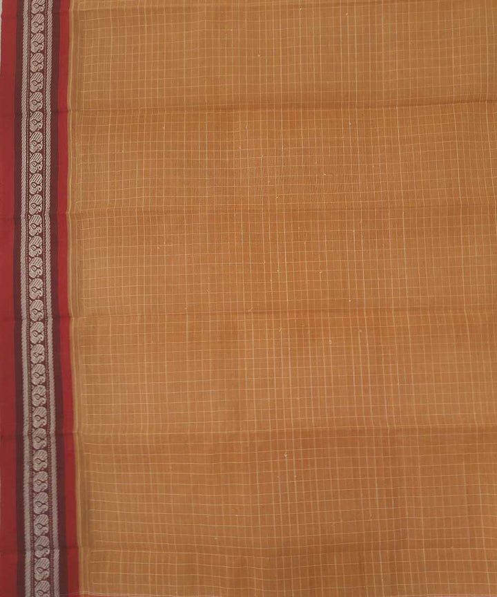 Cream handloom narayanpet cotton saree