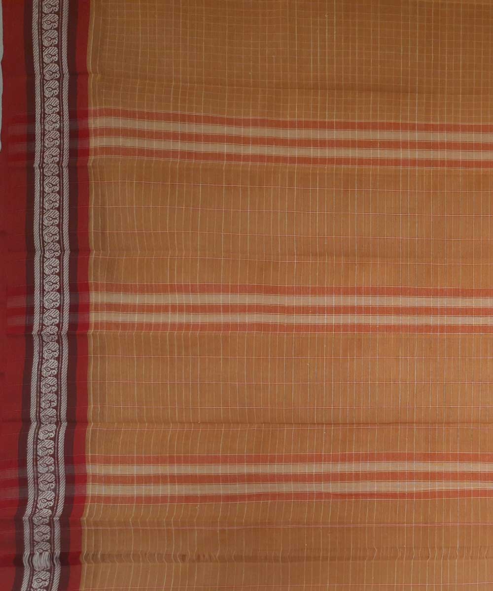 Cream handloom narayanpet cotton saree