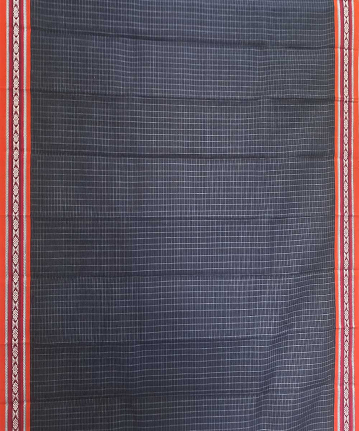 Navy blue handloom narayanpet cotton saree