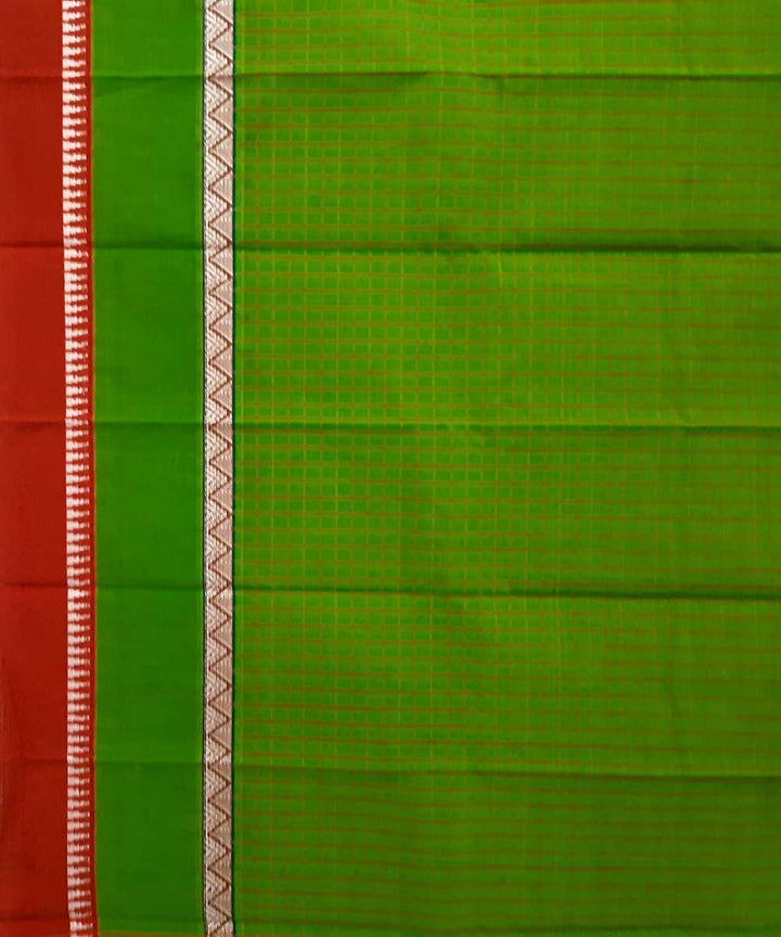 Green handwoven narayanpet cotton saree