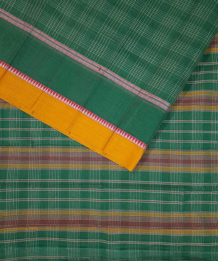 Light green hand loom narayanpet cotton saree