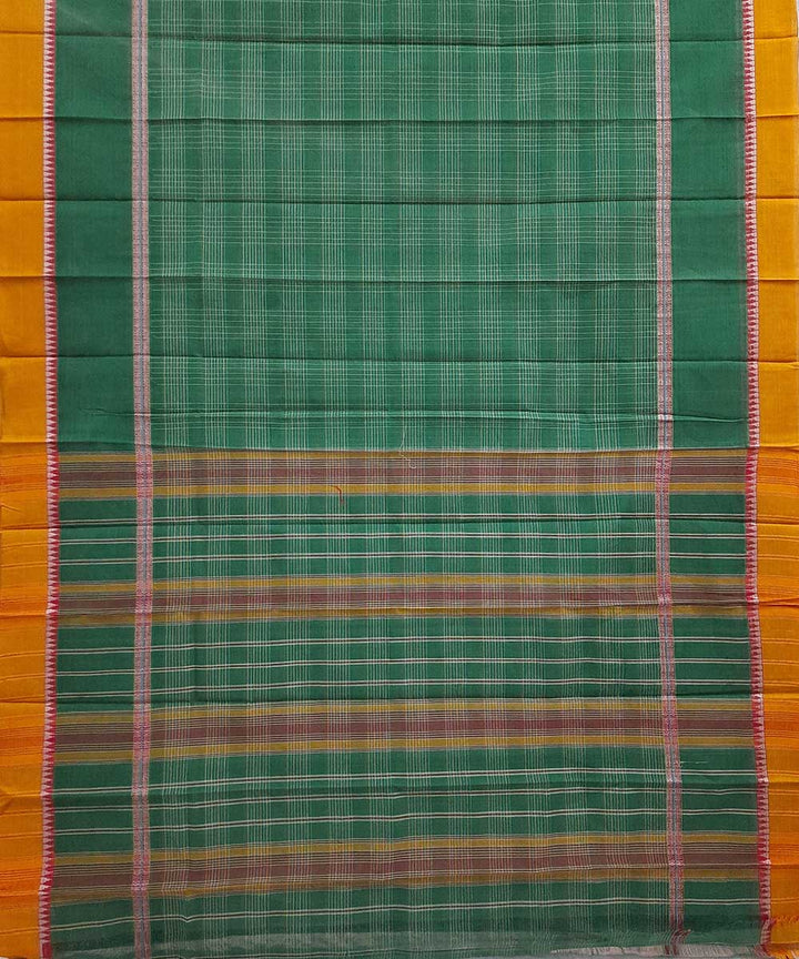 Light green hand loom narayanpet cotton saree