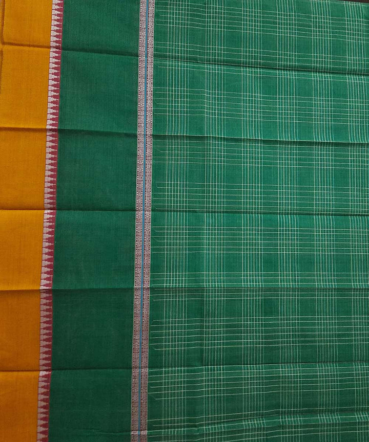 Light green hand loom narayanpet cotton saree