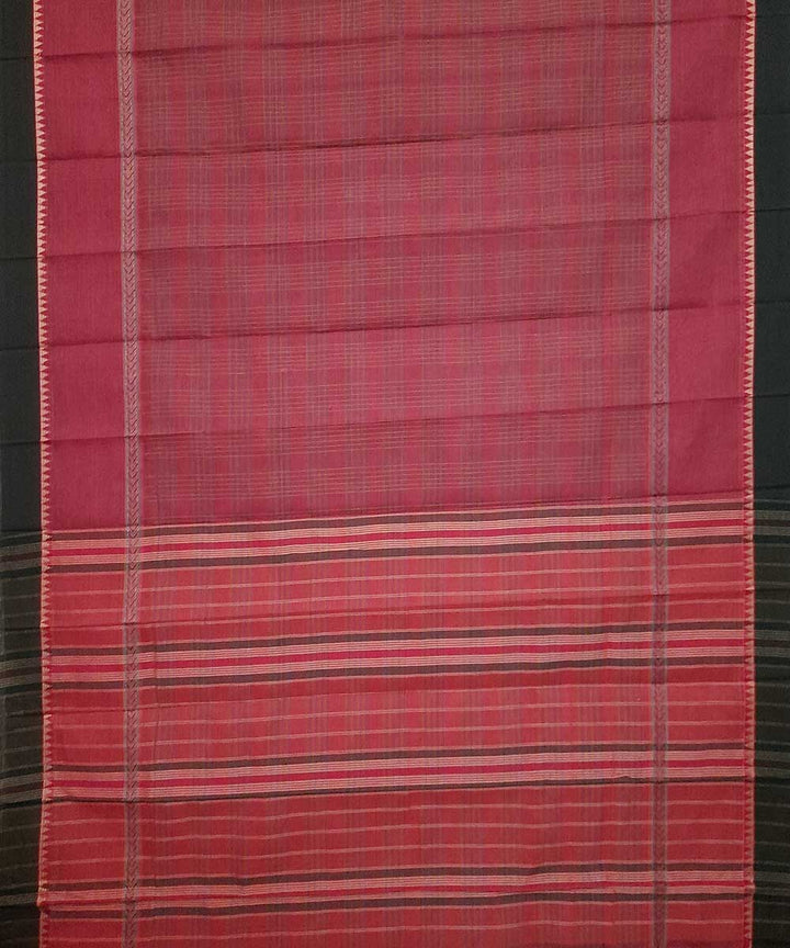 Red handloom narayanpet cotton saree