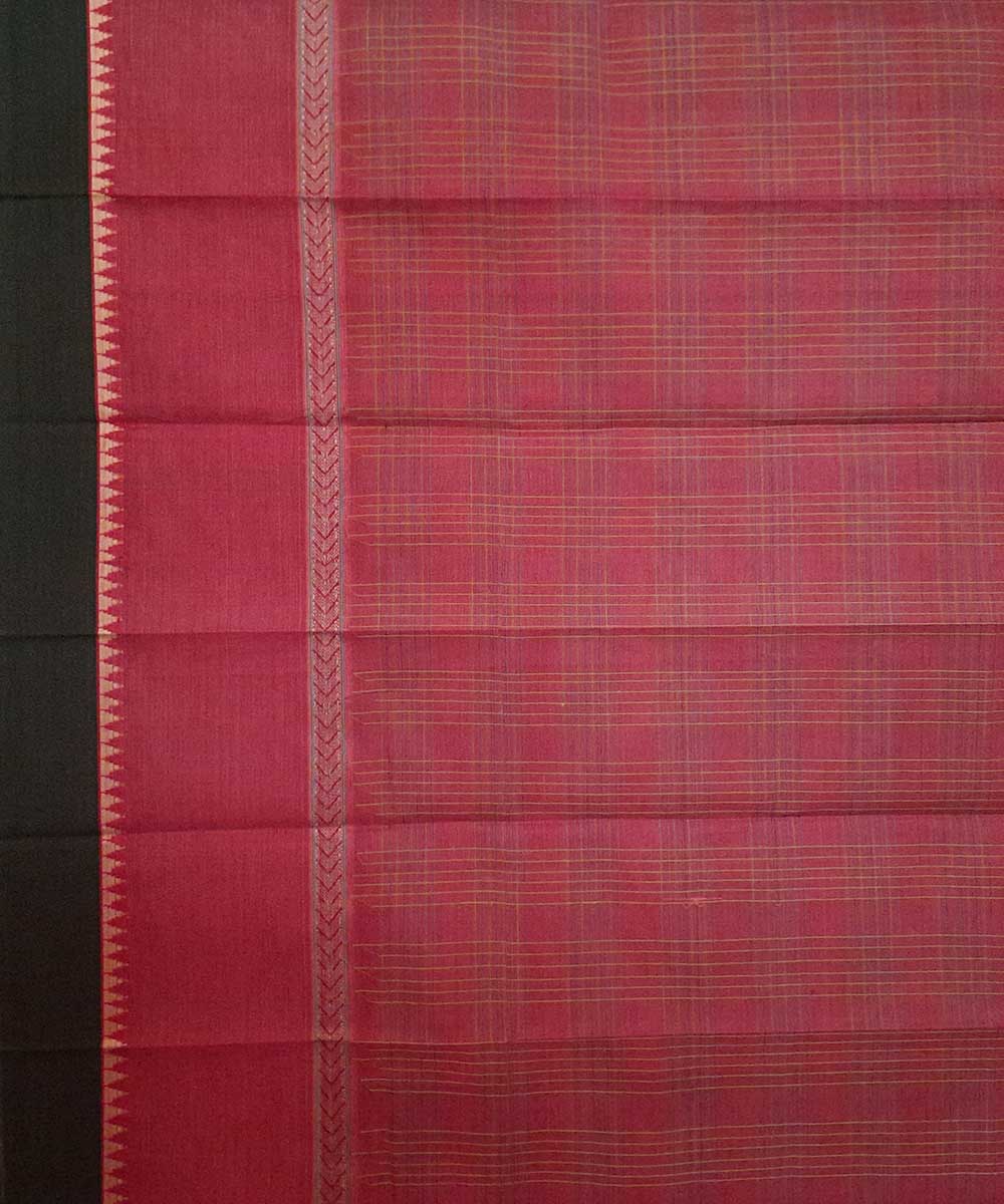 Red handloom narayanpet cotton saree