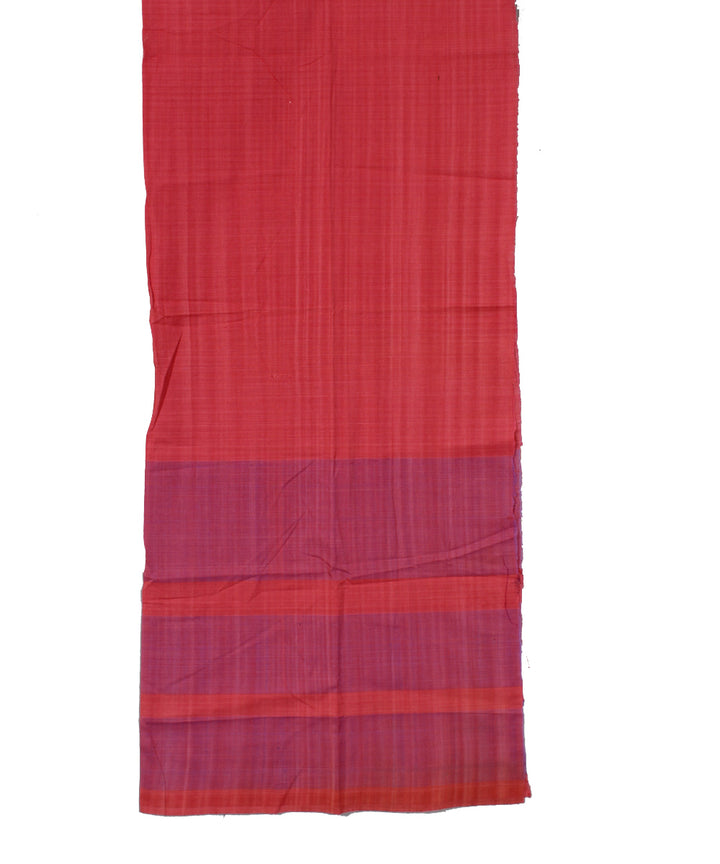 Peach cotton handwoven assam mekhela chador