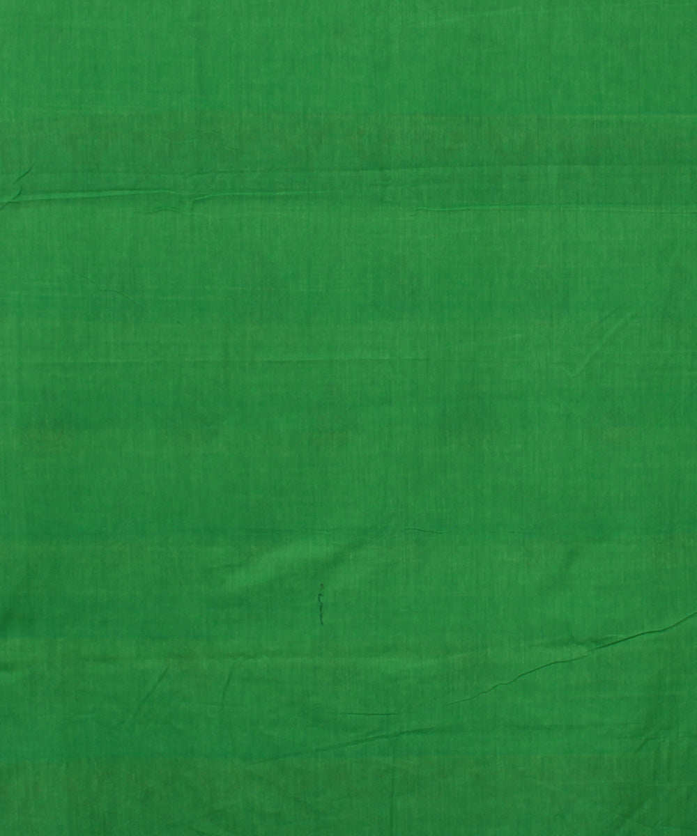 Parrot green cotton handwoven assam saree