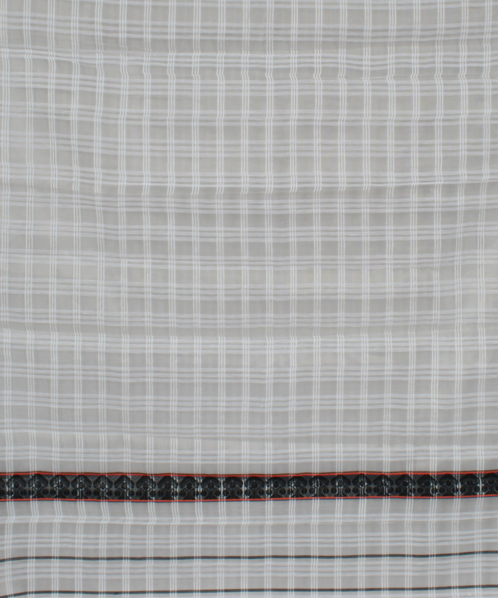 gari diya off White cotton handwoven assam saree