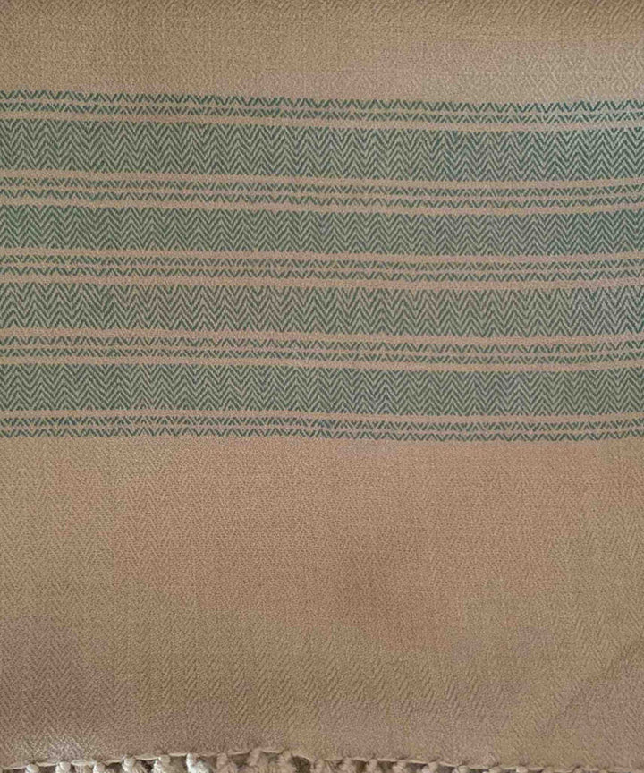 Sage green handloom merino wool stole