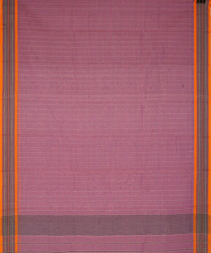 Light mauve cotton handwoven narayanapet saree