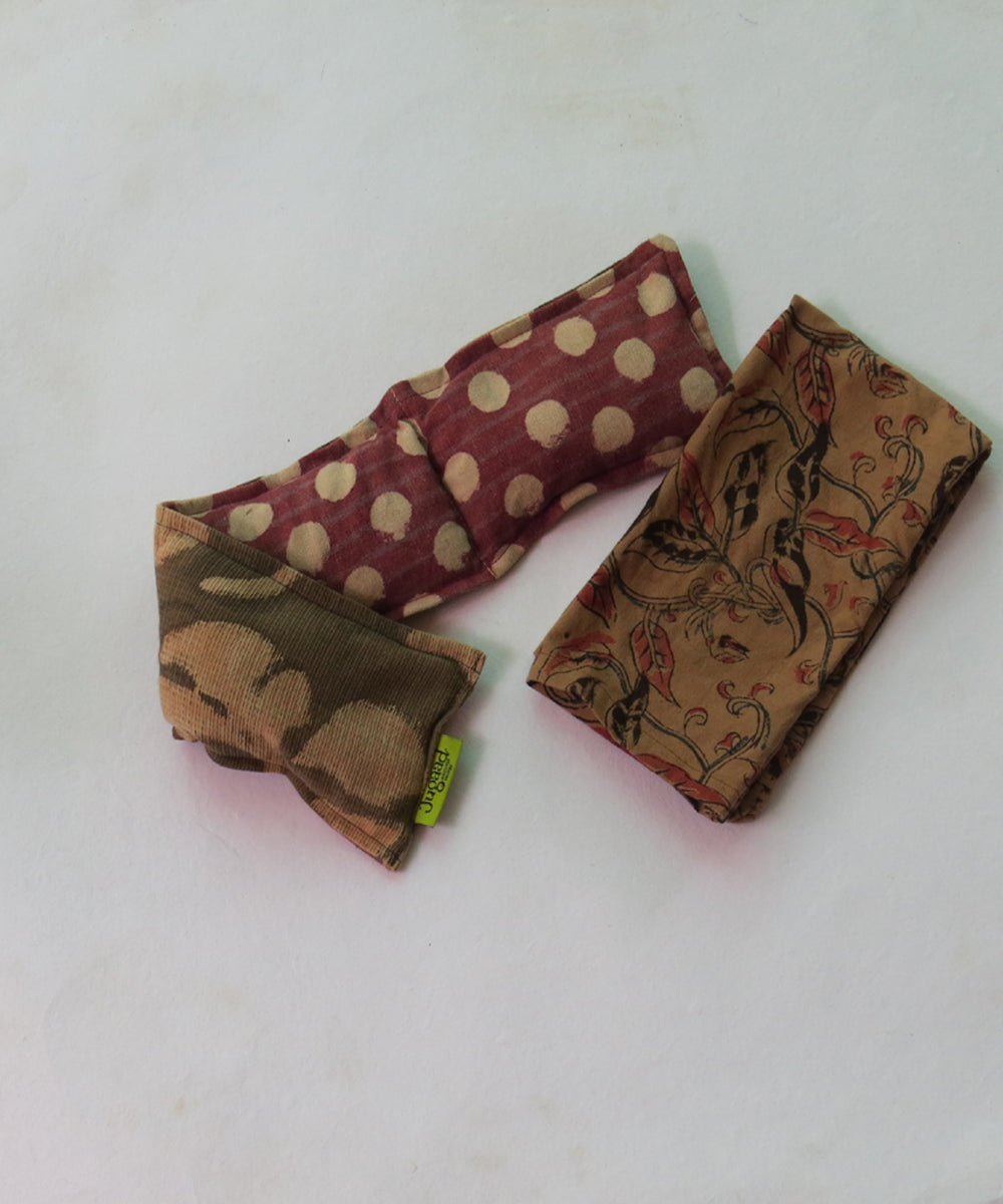 Brown hand crafted canvas cloth heat pad(Big)