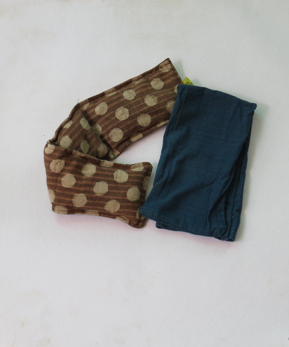 Blue handcrafted canvas cloth heat pad(Big)