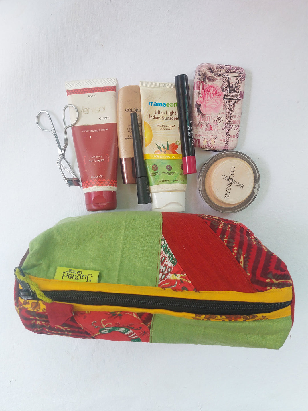 Green red katta toilet pouch(Big)