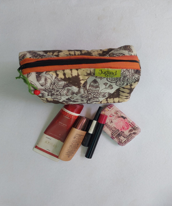 Multicolor katta toilet pouch(Small)