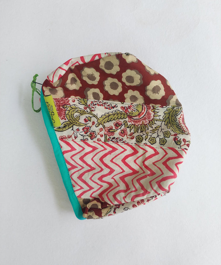 Multicolour katta toilet pouch(Small)