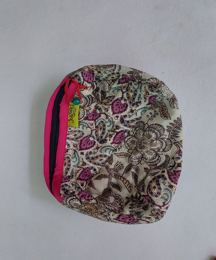 Multi color katta toilet cotton pouch(Small)