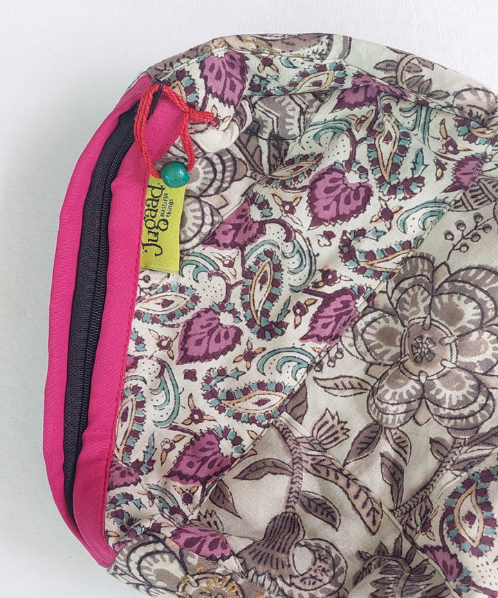 Multi color katta toilet cotton pouch(Small)