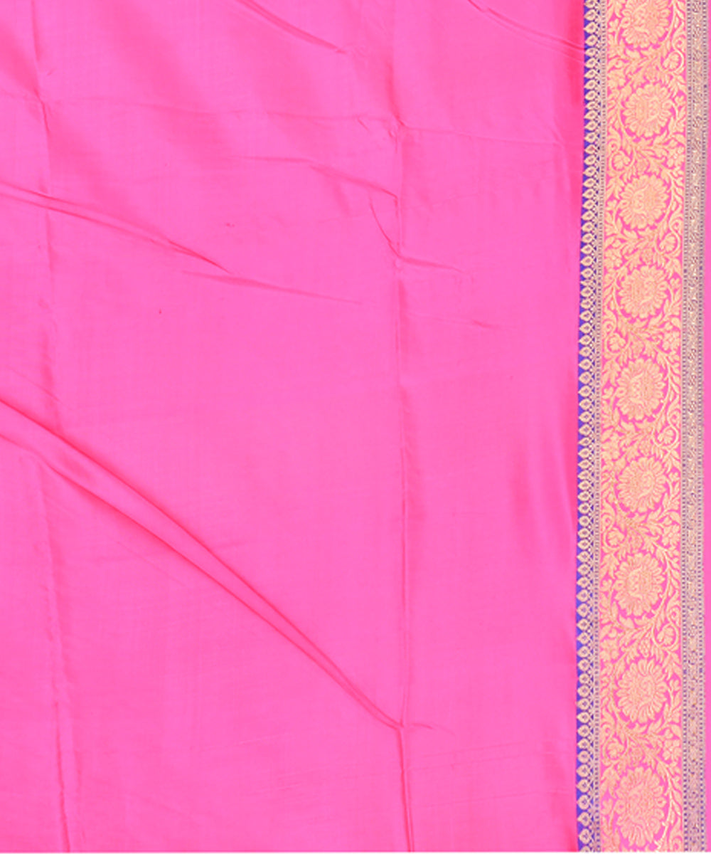 Lime green handwoven banarasi silk saree