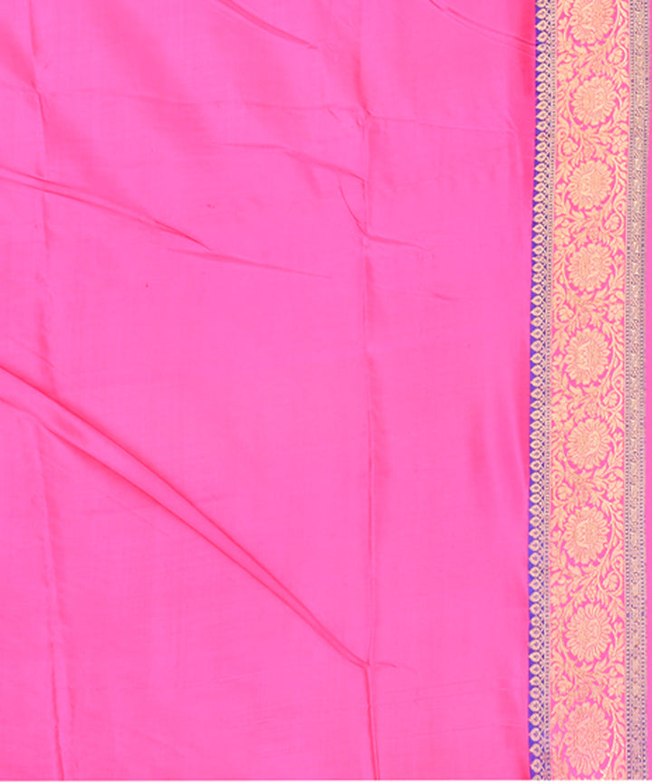 Lime green handwoven banarasi silk saree