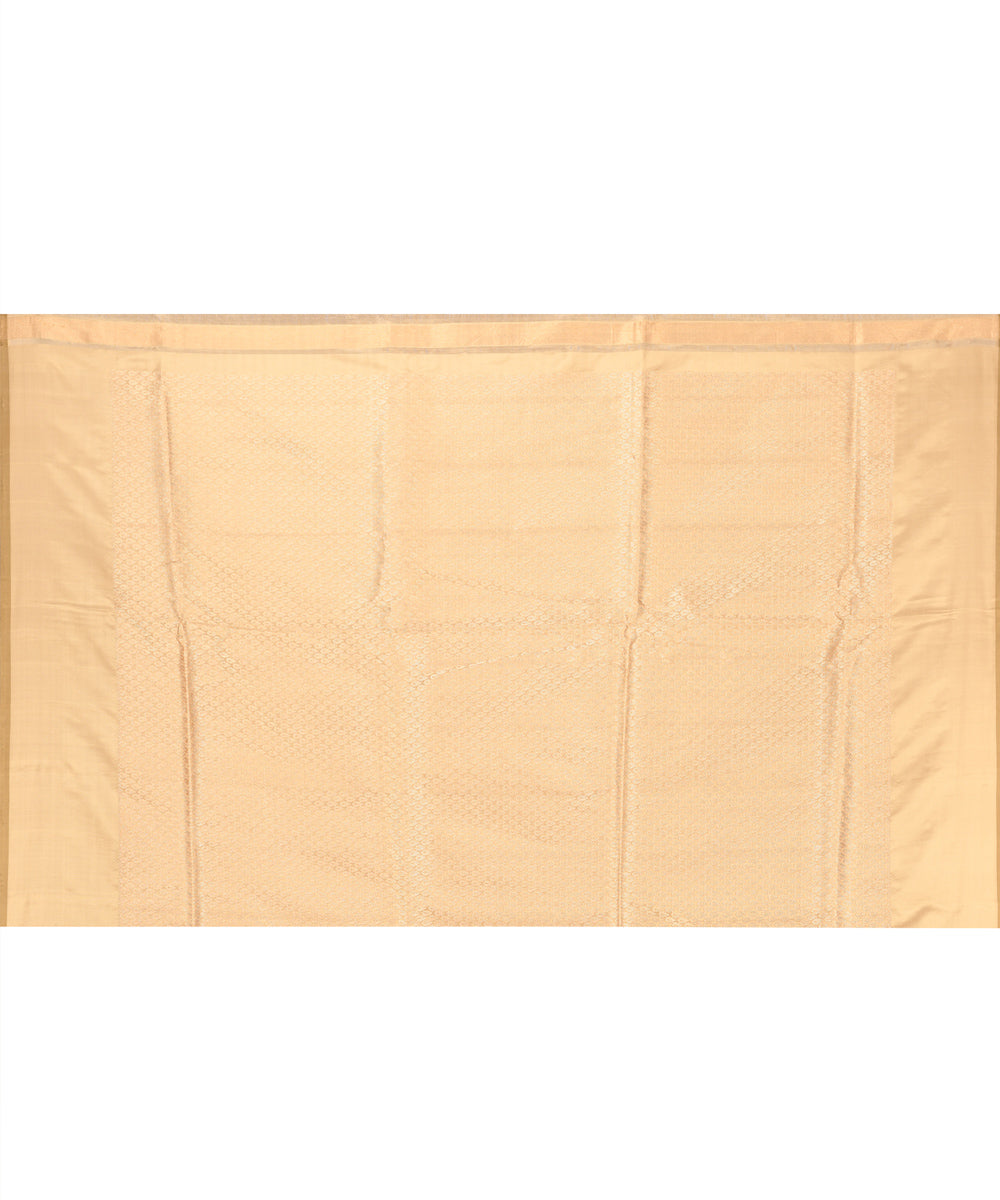 Gold handwoven banarasi silk saree