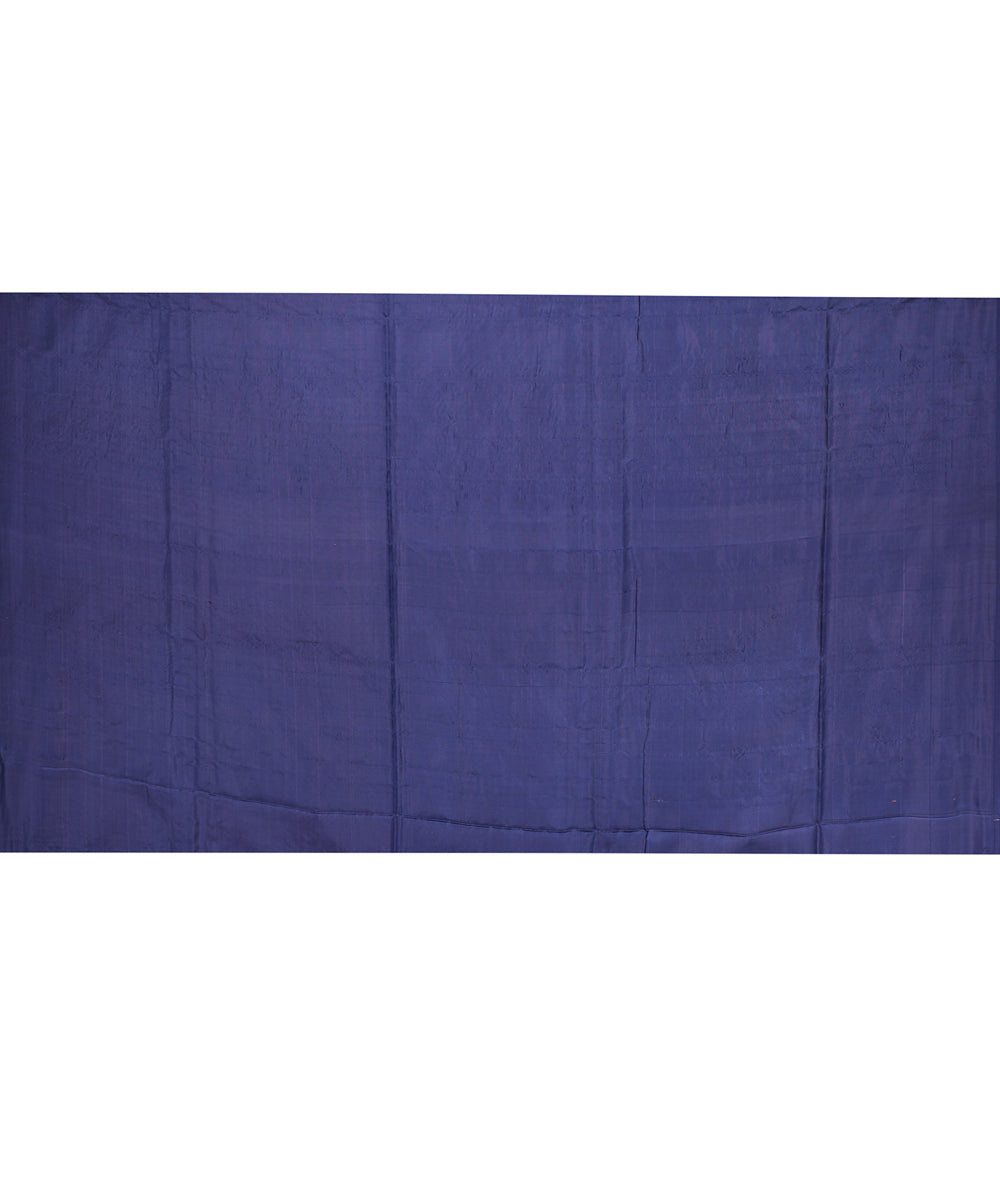Blue handwoven banarasi silk saree