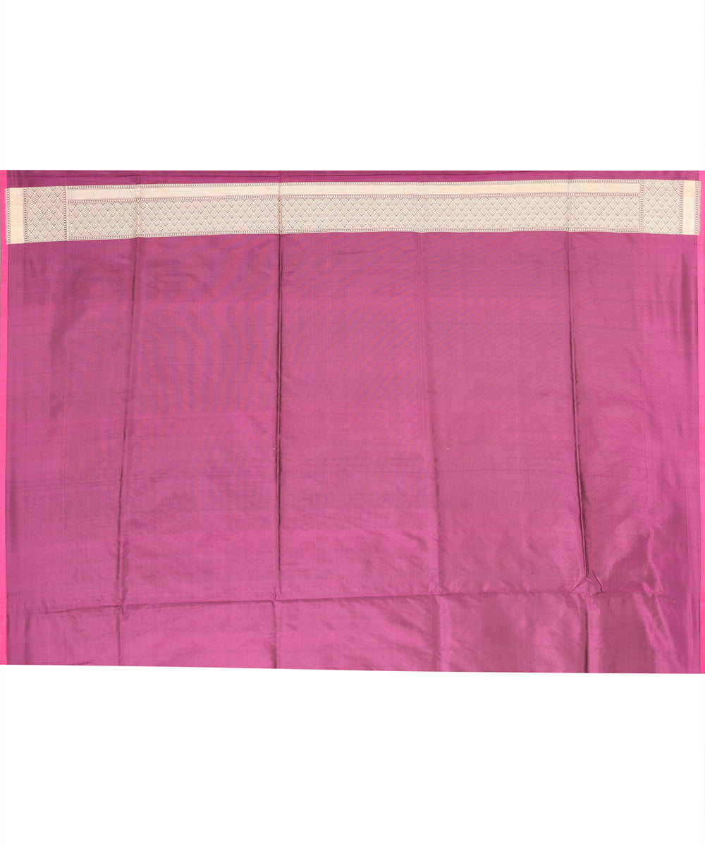 Light purple handwoven banarasi silk saree