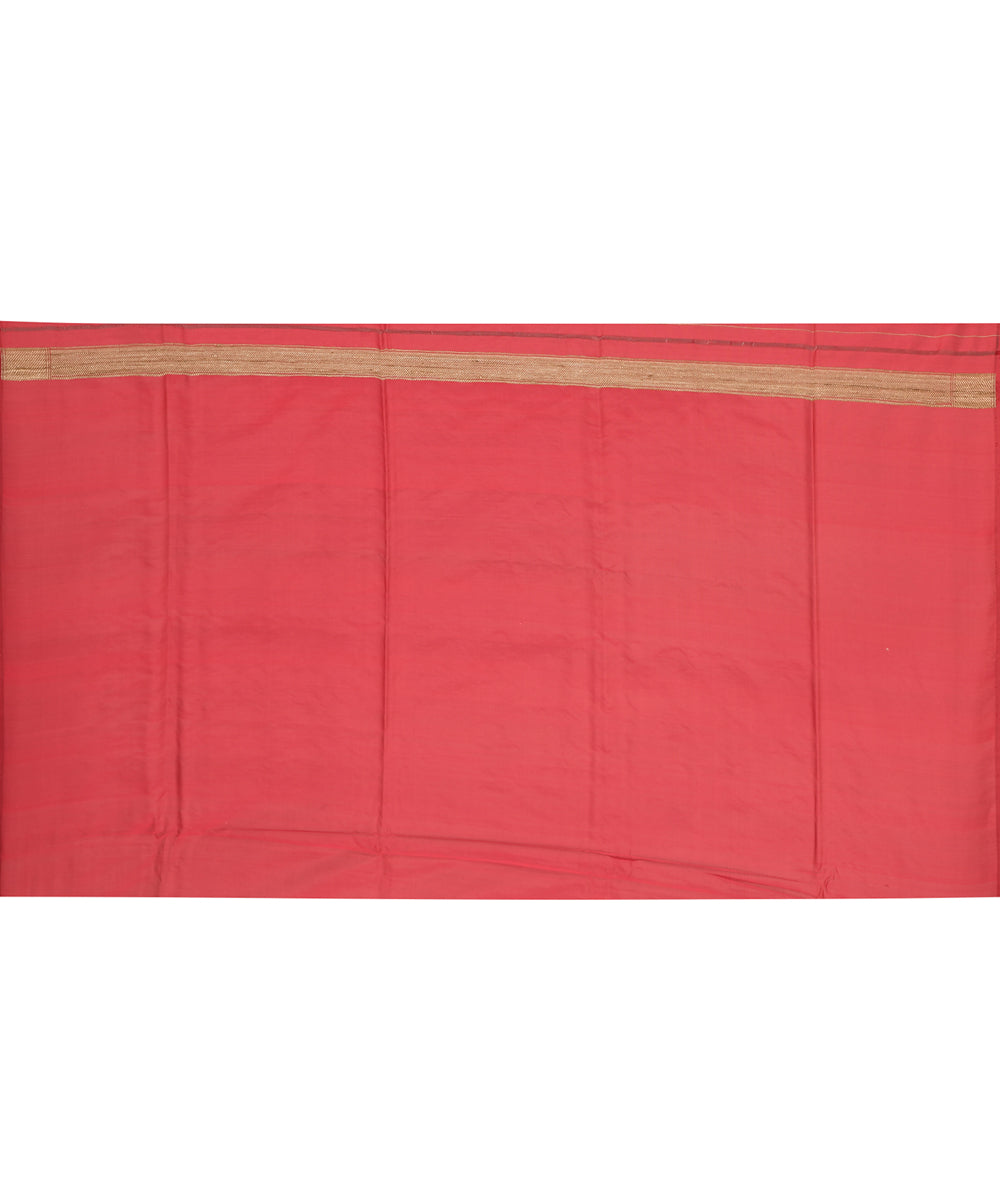 Red handloom banarasi silk saree