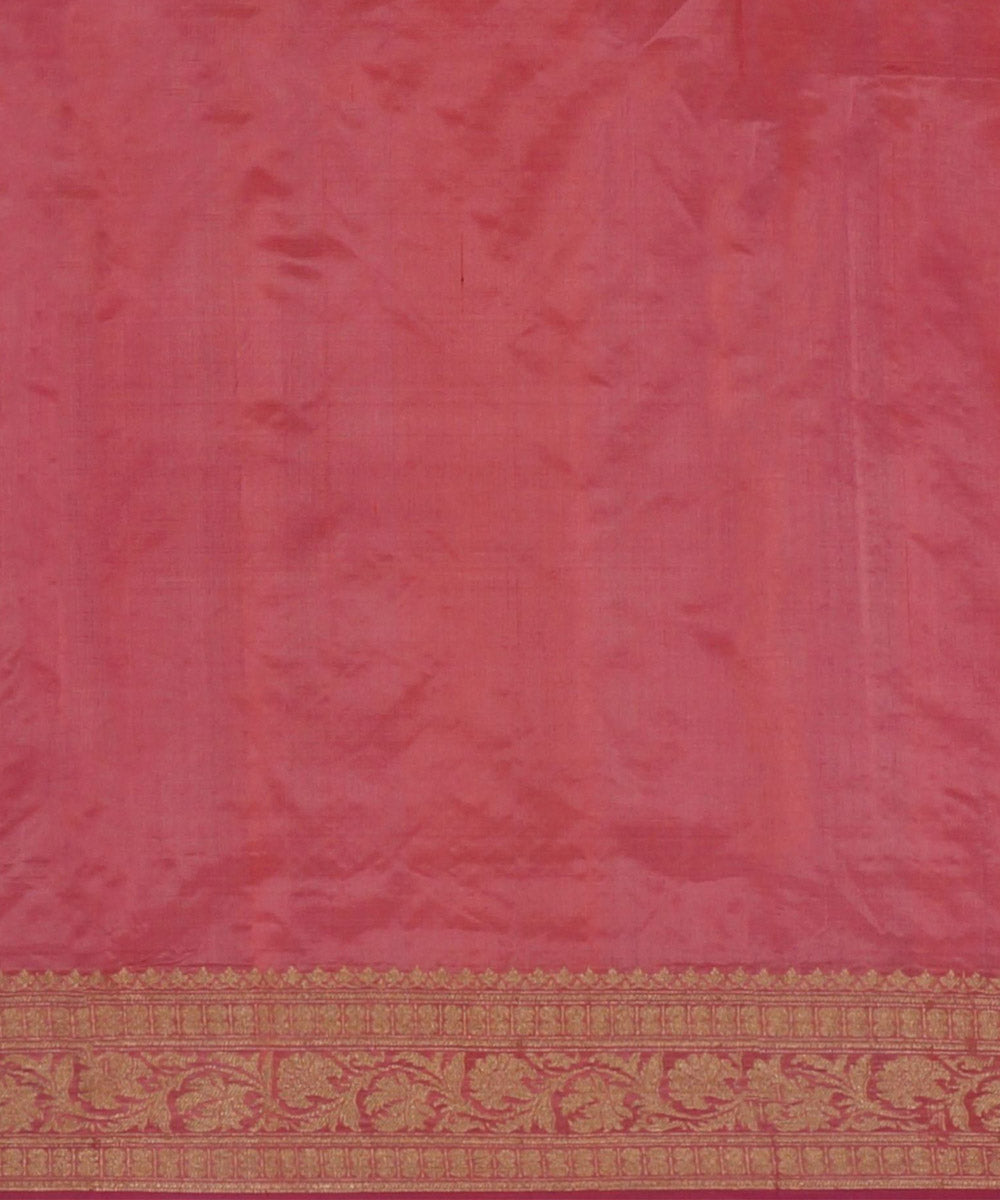 Pink handloom banarasi silk saree