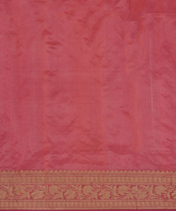 Pink handloom banarasi silk saree