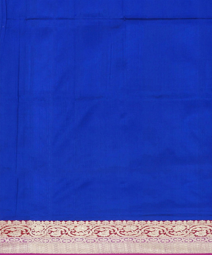 Blue handwoven  banarasi silk saree